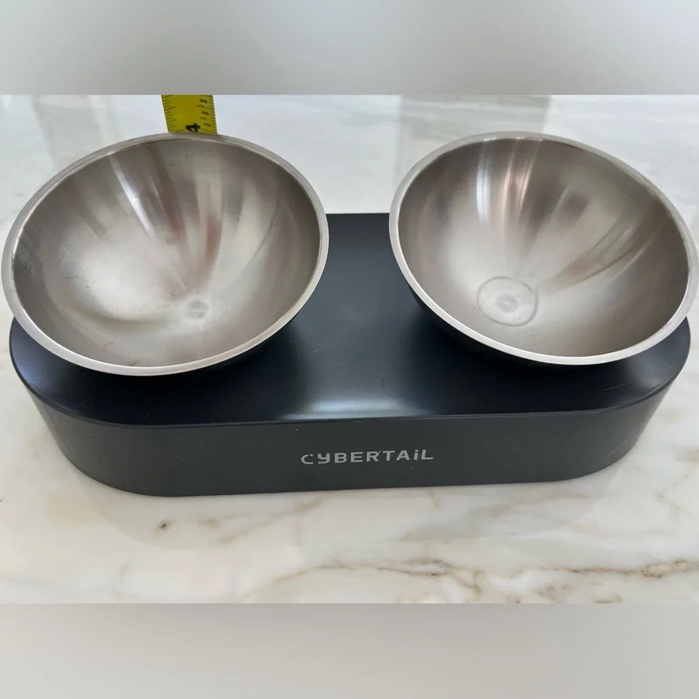 CYBERTAIL PREMIUM QUALITY 304 STAINLESS STEEL CAT BOWLS